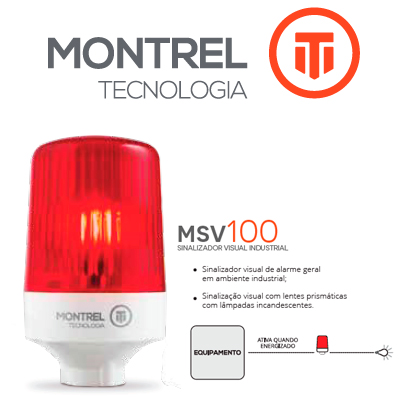 Foto do Produto SINALIZADOR VISUAL INDUSTRIAL MSV100