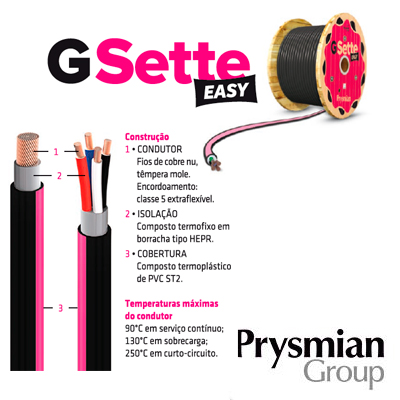 Foto do Produto Cabo Gsette® Easy  0,6/1kV