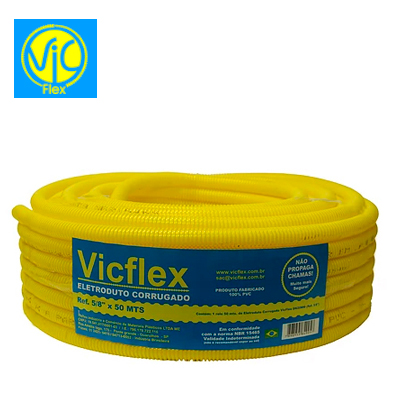 Foto do Produto Eletroduto de PVC Flexível Corrugado Amarelo